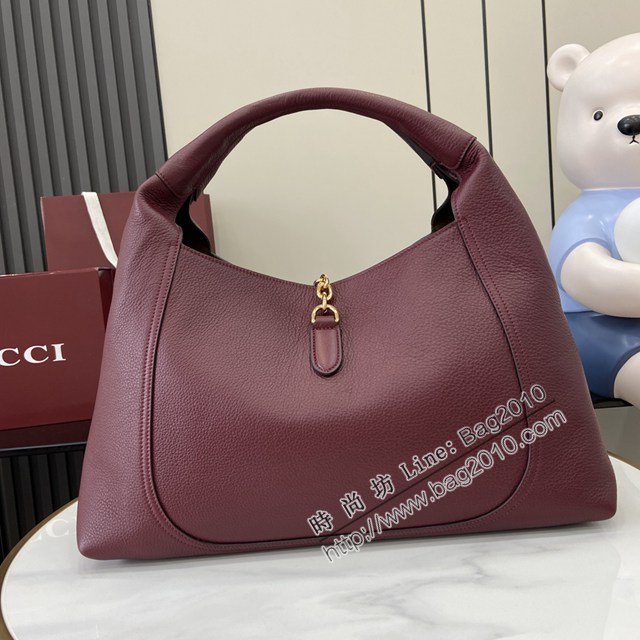 Gucci專櫃古馳最新款Softbit系列肩背包超大半馬銜扣休閒女包 jh2861型號：837466